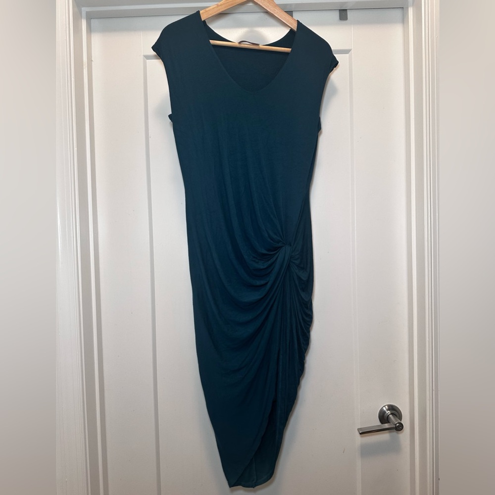🦋 Teal Blue LABEL LAB Knot Waist Dress - Size 10